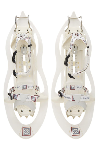 Chanel, Pre-Loved White Sportline Snow Shoes, White