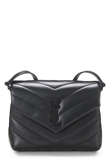 Yves Saint Laurent, Loulou Toy Monogram en cuir de veau noir d'occasion, noir