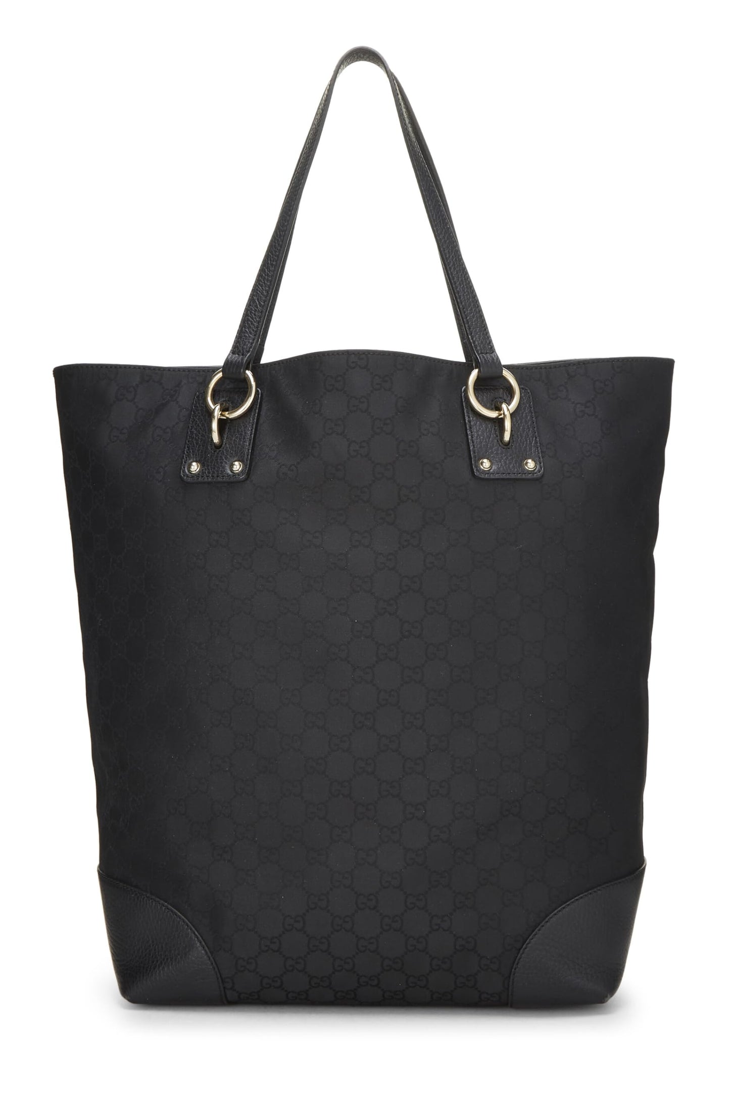 Gucci, sac fourre-tout GG en nylon noir d'occasion, noir