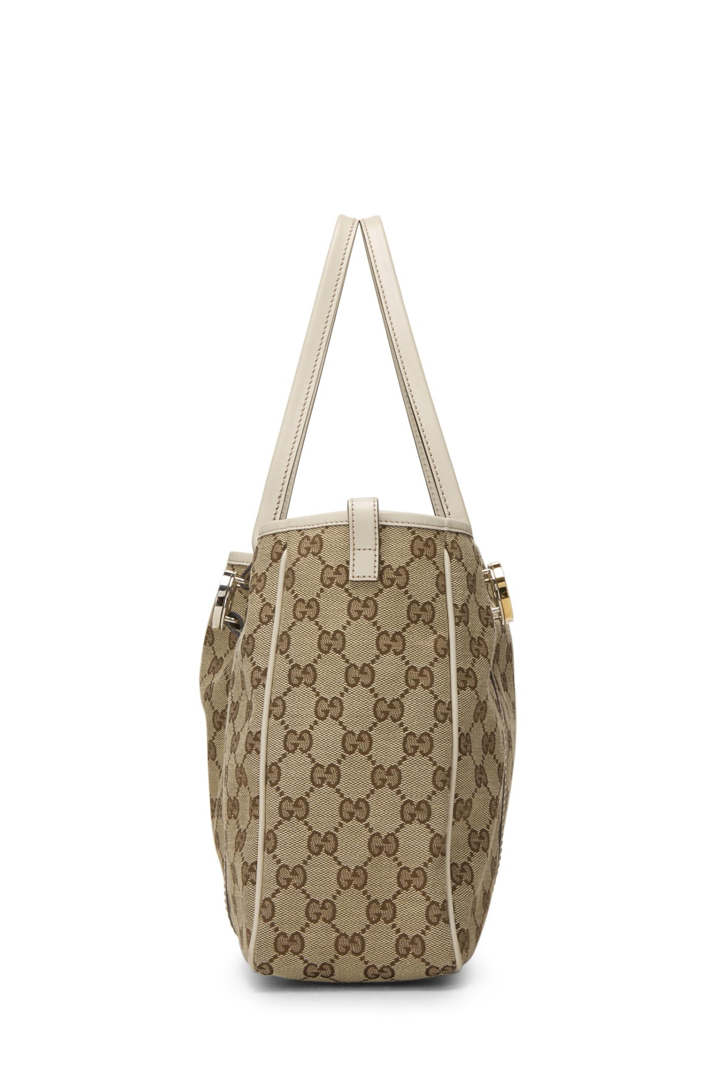 Gucci, Bolso tote Twins de lona GG original blanco Pre-Loved, Blanco