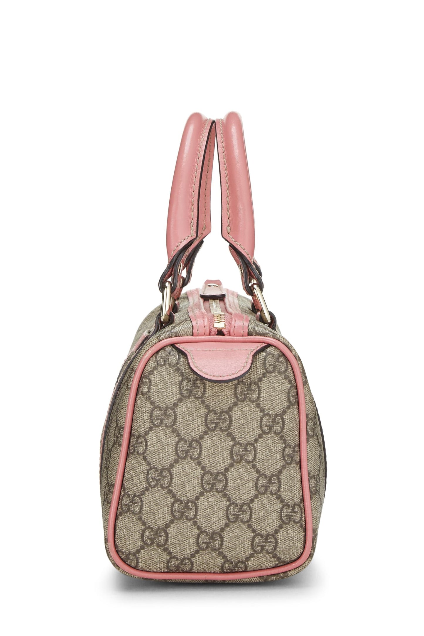 Gucci, Pre-Loved Pink Original GG Supreme Canvas Joy Boston Bag, Pink