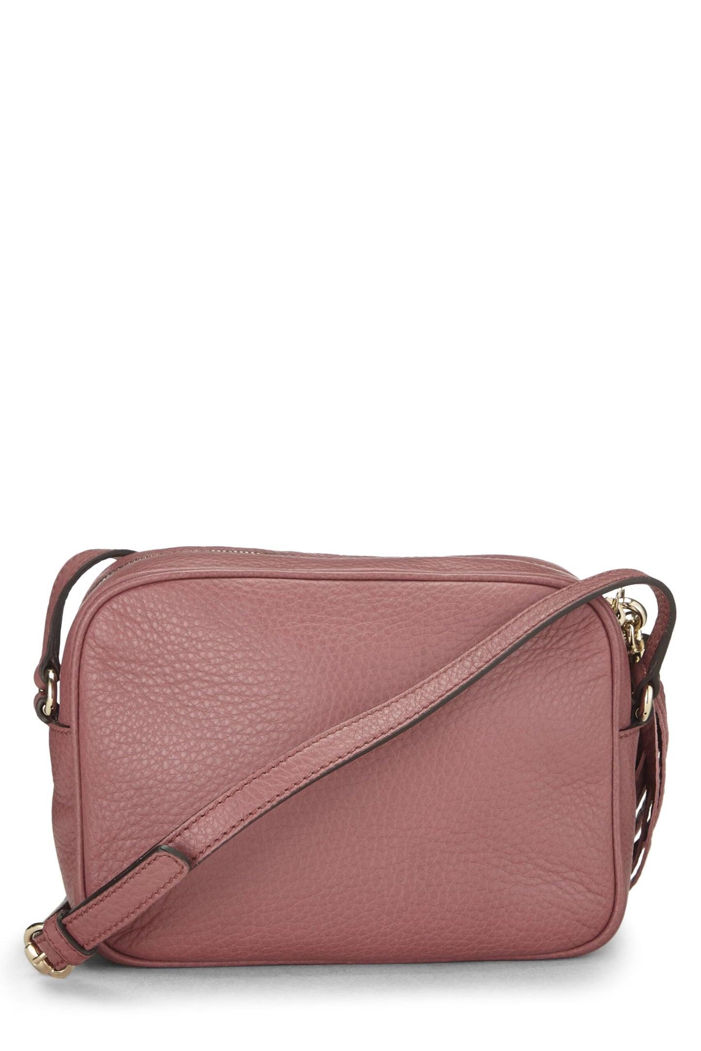 Gucci, Soho Disco en cuir grainé rose d'occasion, rose