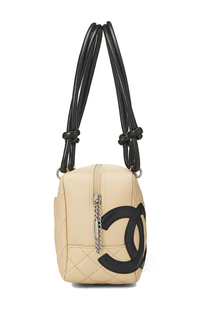 Chanel, Bowler Cambon Ligne en cuir de veau beige d'occasion, beige