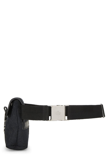 Gucci, Pre-Loved Black GG Canvas Belt Bag Small, Black