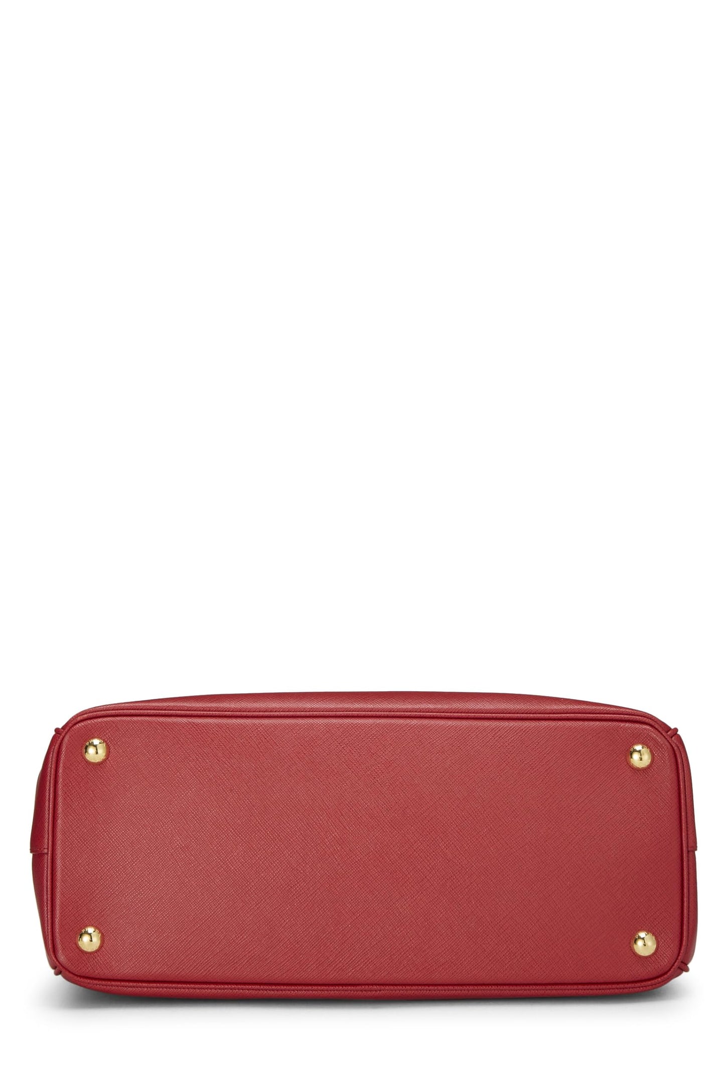 Prada, sac fourre-tout Galleria rouge Saffiano de taille moyenne, d'occasion, rouge