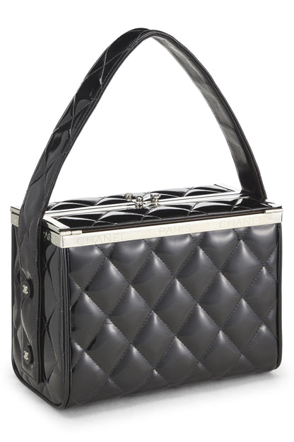 Chanel, Tocador tipo caja de charol negro Pre-Loved, Negro