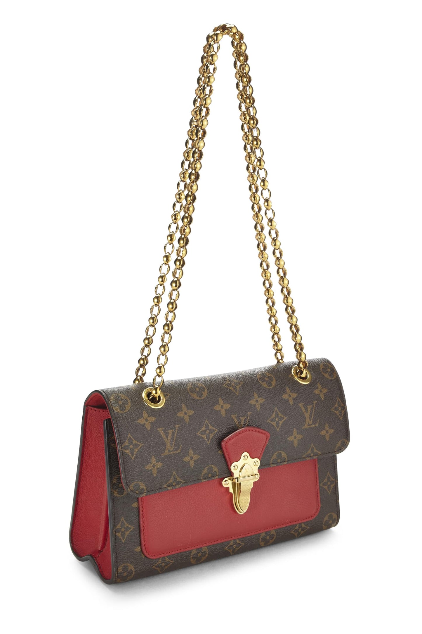 Louis Vuitton, Pre-Loved Red Monogram Canvas Victoire, Red