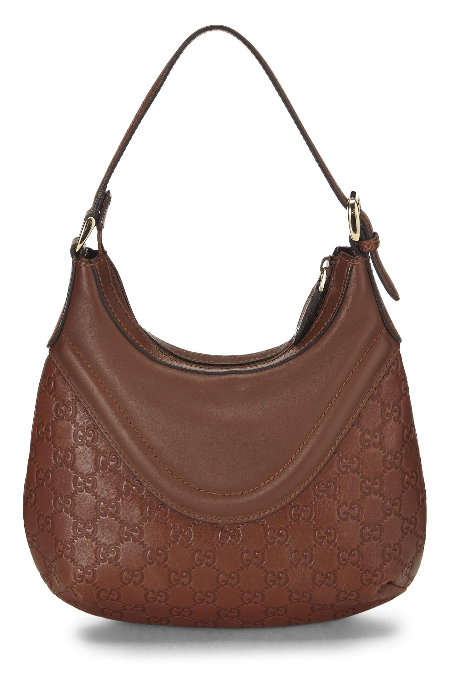 Gucci, Pre-Loved Brown Guccissima Leather Hobo, Brown