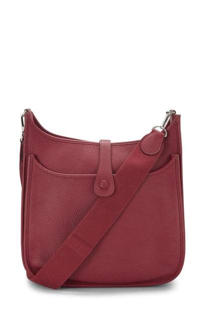 Hermès, Pre-Amado Ruby Clemence Evelyne III GM, Ruby