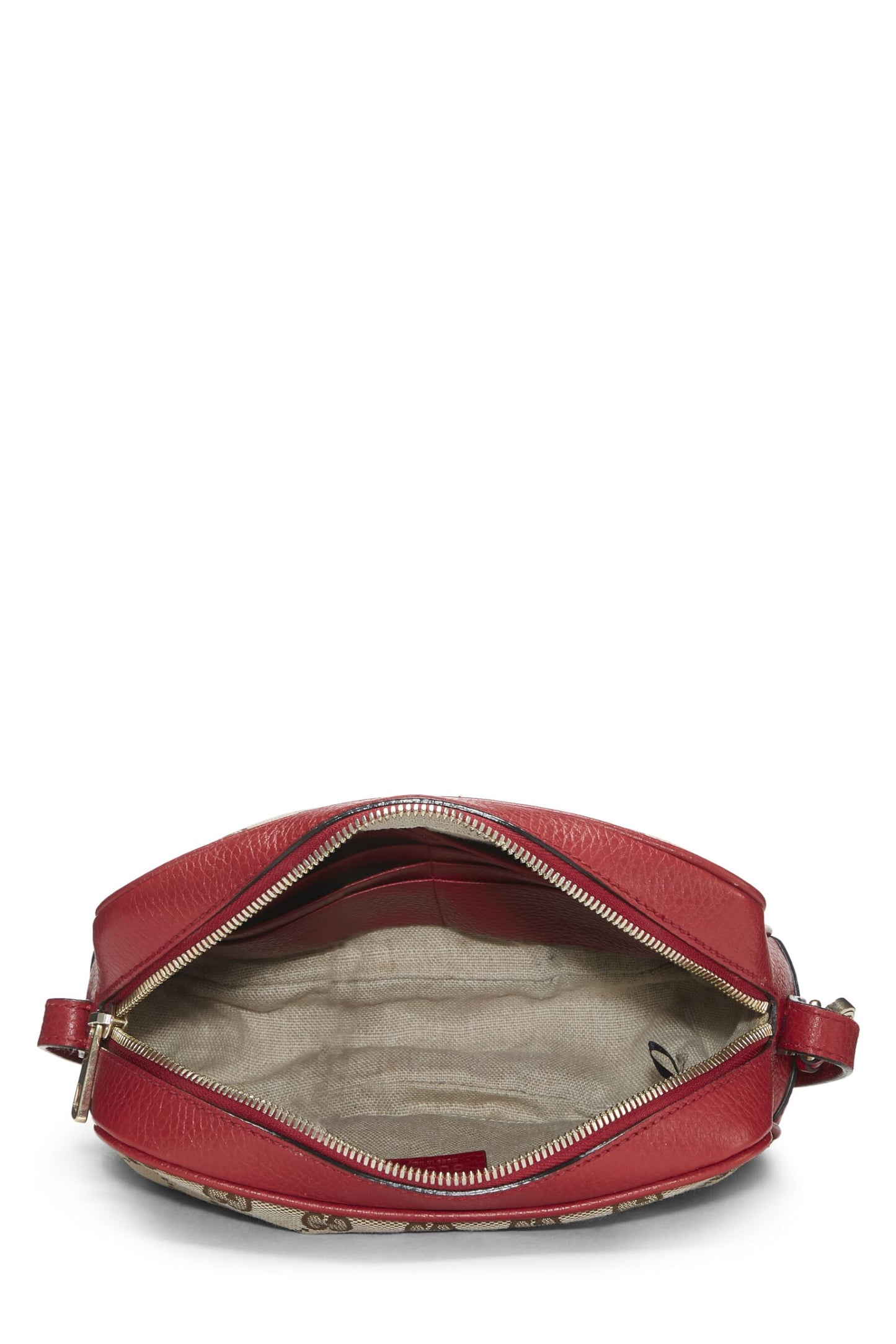 Gucci, Mini bandolera Bree de lona GG original roja de Pre-Loved, Rojo