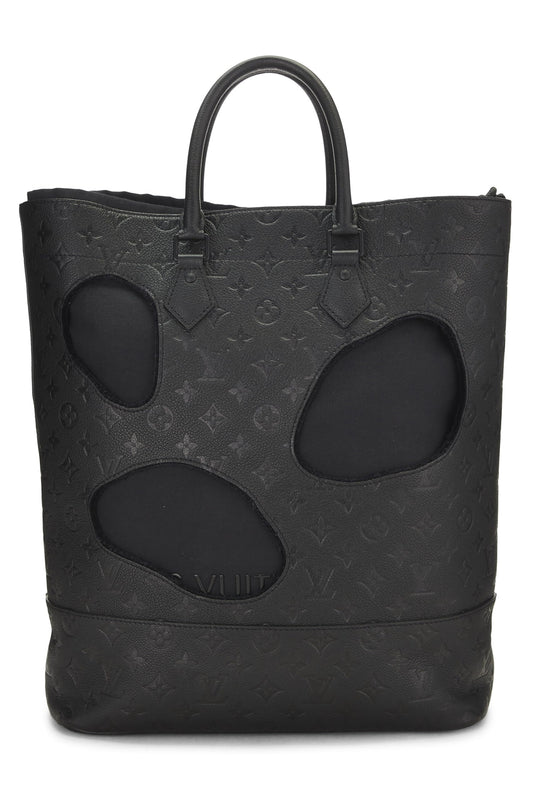 Louis Vuitton, Pre-Loved COMME DES GARÇONS x Louis Vuitton Black Monogram Empreinte Bag with Holes, Black