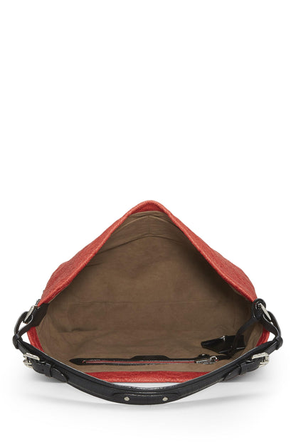 Louis Vuitton, sac hobo PM en cuir Antheia Monogram rouge d'occasion, rouge