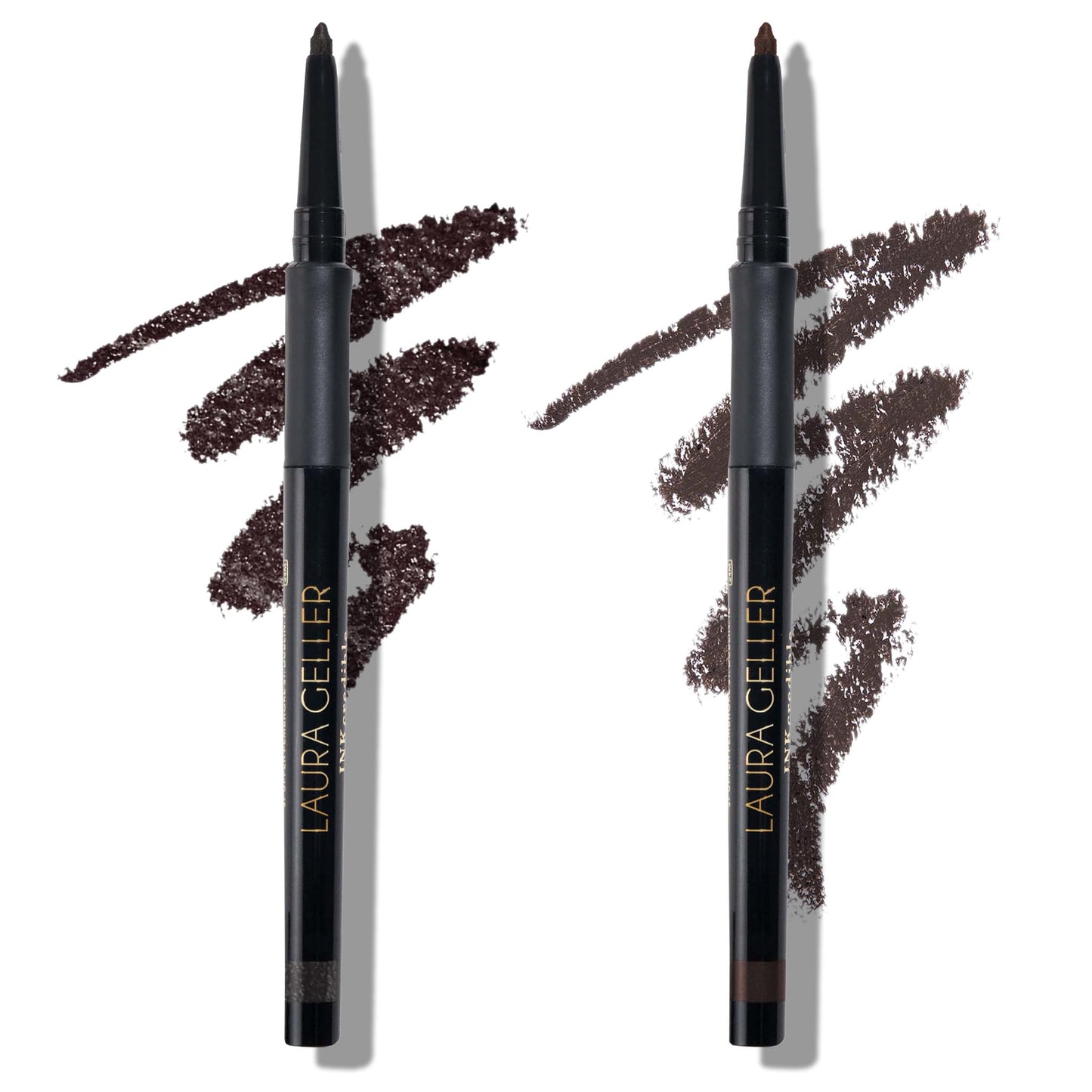 Duo eye-liner gel LAURA GELLER NEW YORK INKcredible - Brown Sugar et After Midnight - Eyeliner waterproof anti-bavures - Taille-crayon intégré