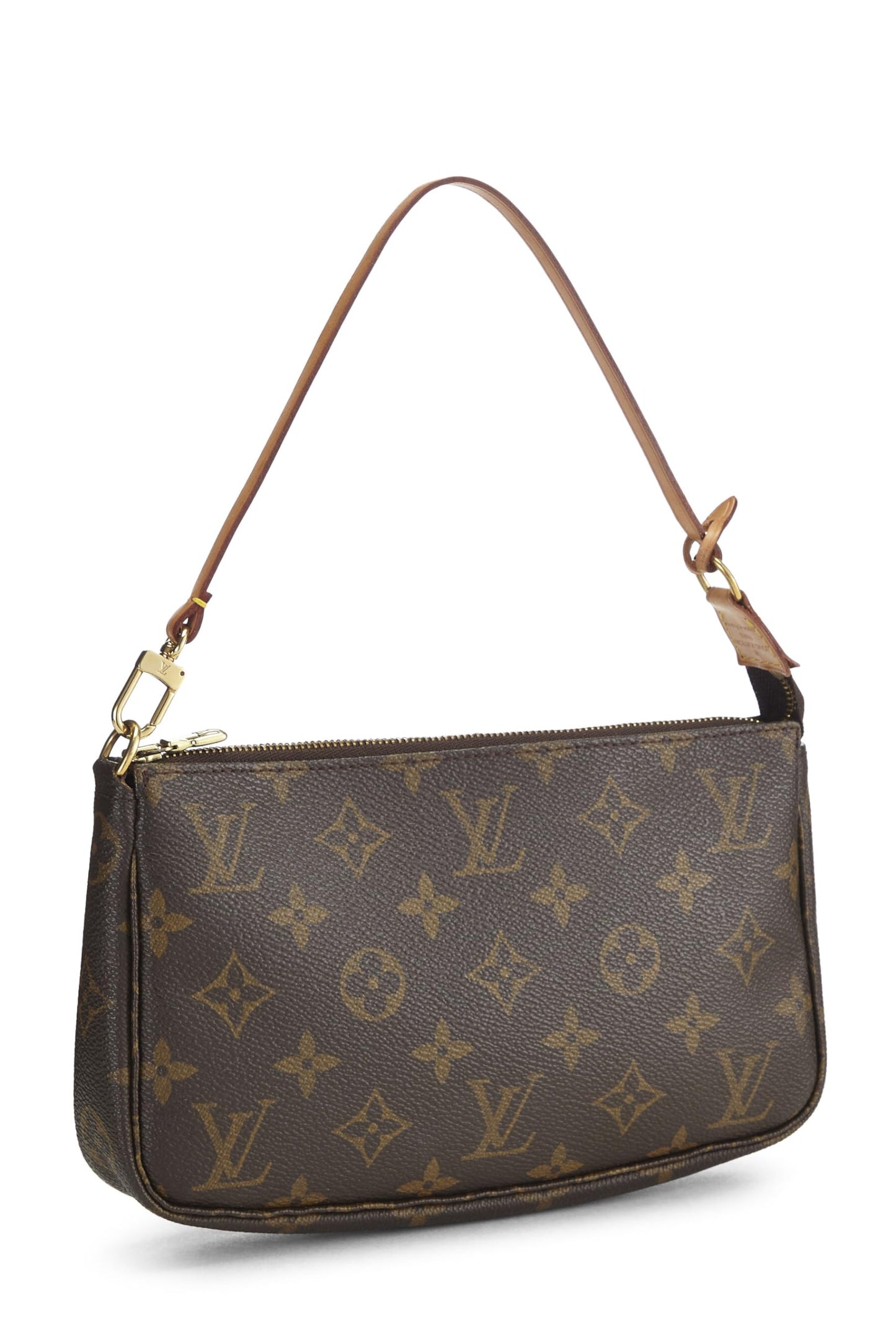 Louis Vuitton, Accesorios tipo pochette de lona con monograma pre-Loved, Marrón