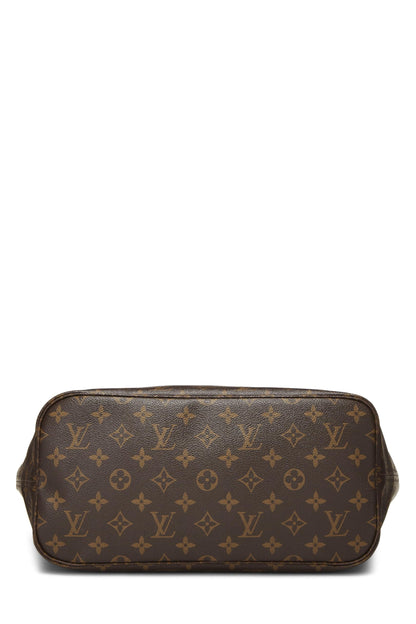 Louis Vuitton, Lona con monograma rojo Pre-Loved Neo Neverfull MM, Rojo