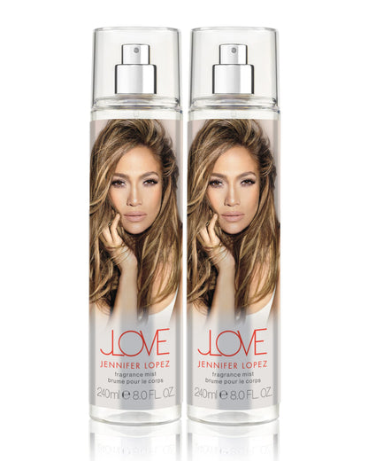 Spray corporal JLove de Jennifer Lopez, paquete dúo de 240 ml (8 fl oz) (paquete de 2)