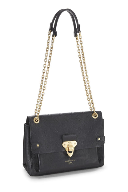 Louis Vuitton, Vavin PM NM en cuir noir Empreinte d'occasion, noir