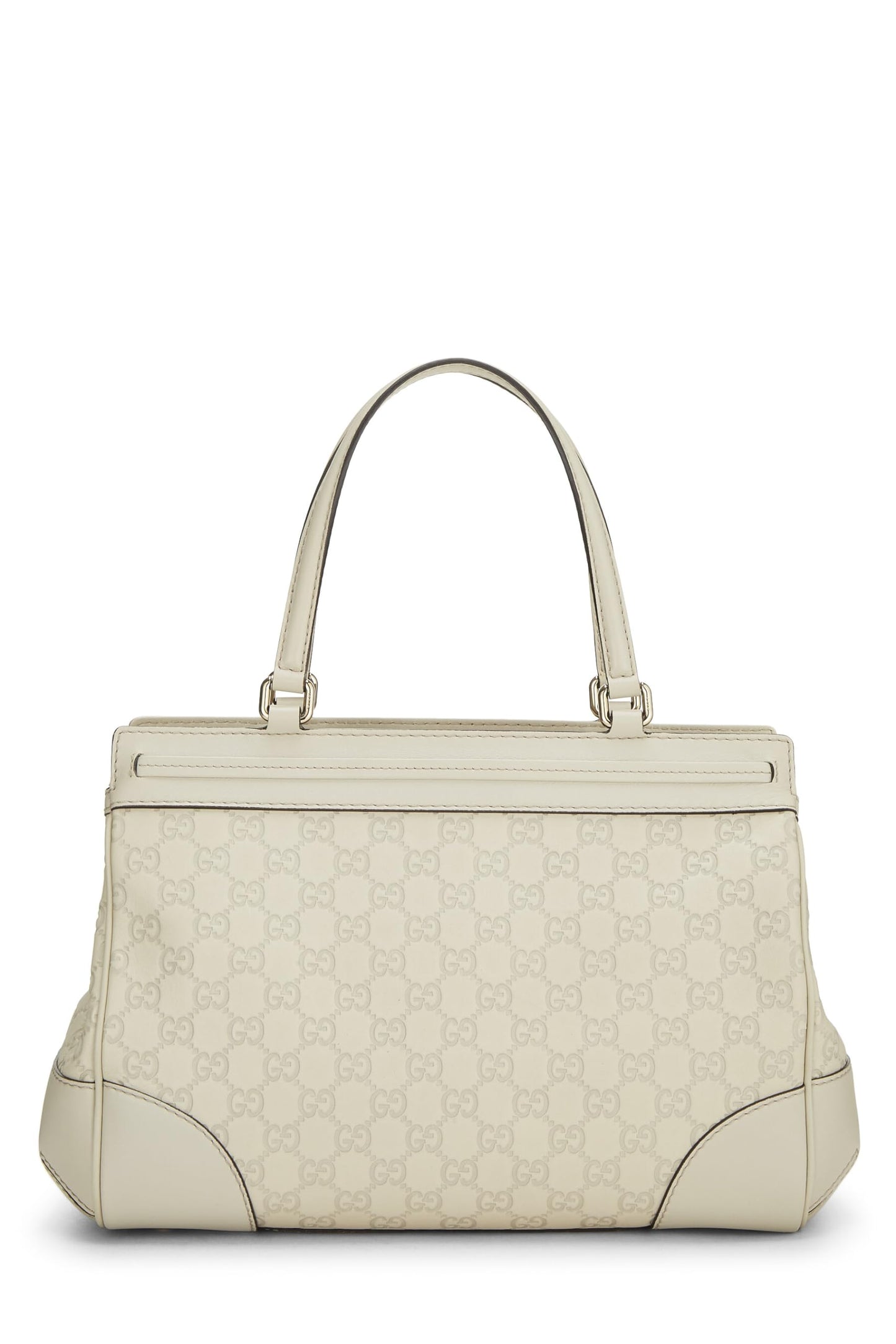 Gucci, Pre-Loved White Guccissima Mayfair Double Tote, White