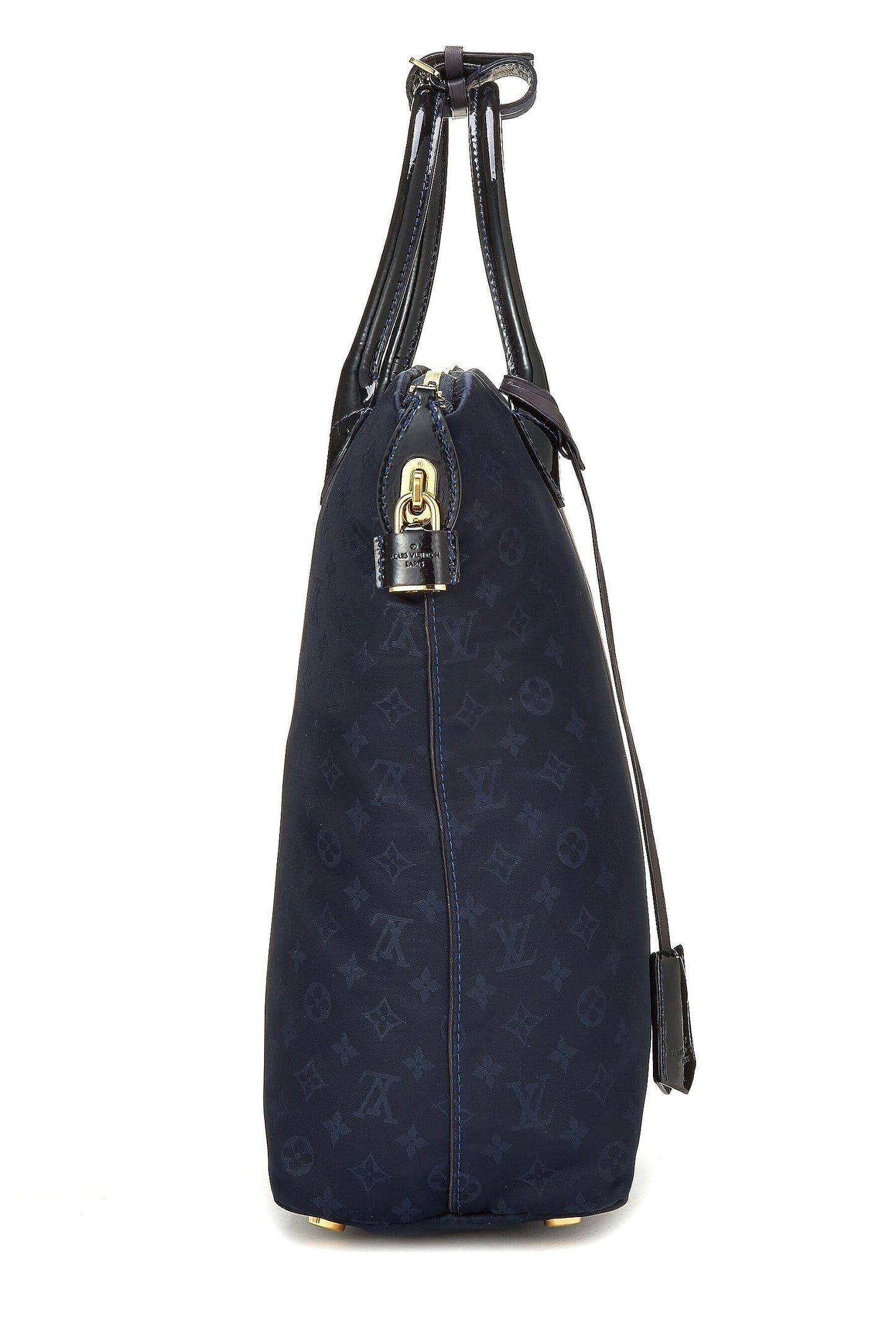 Louis Vuitton, Monogram Desire Vertical Lockit MM bleu marine d'occasion, bleu marine