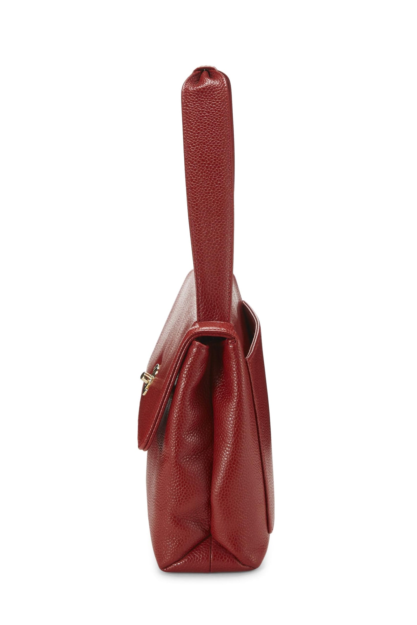 Chanel, Bolso pequeño Pre-Loved Red Caviar, Rojo