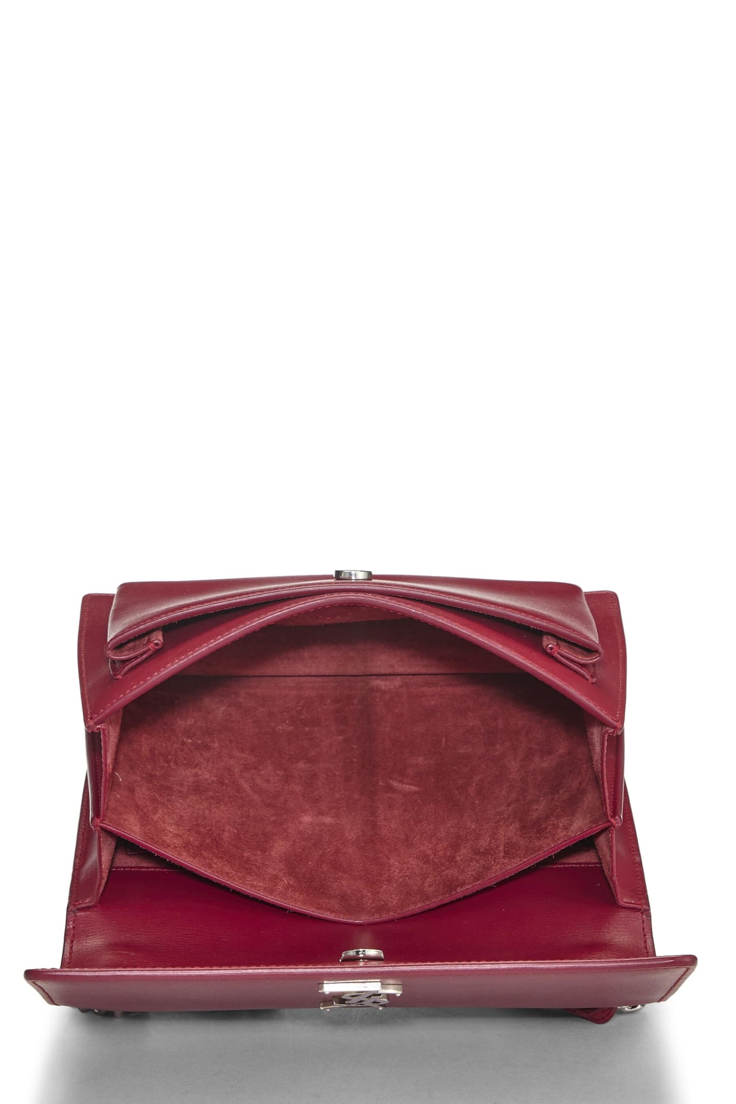 Yves Saint Laurent, cuir de veau rouge Sunset Medium d'occasion, rouge