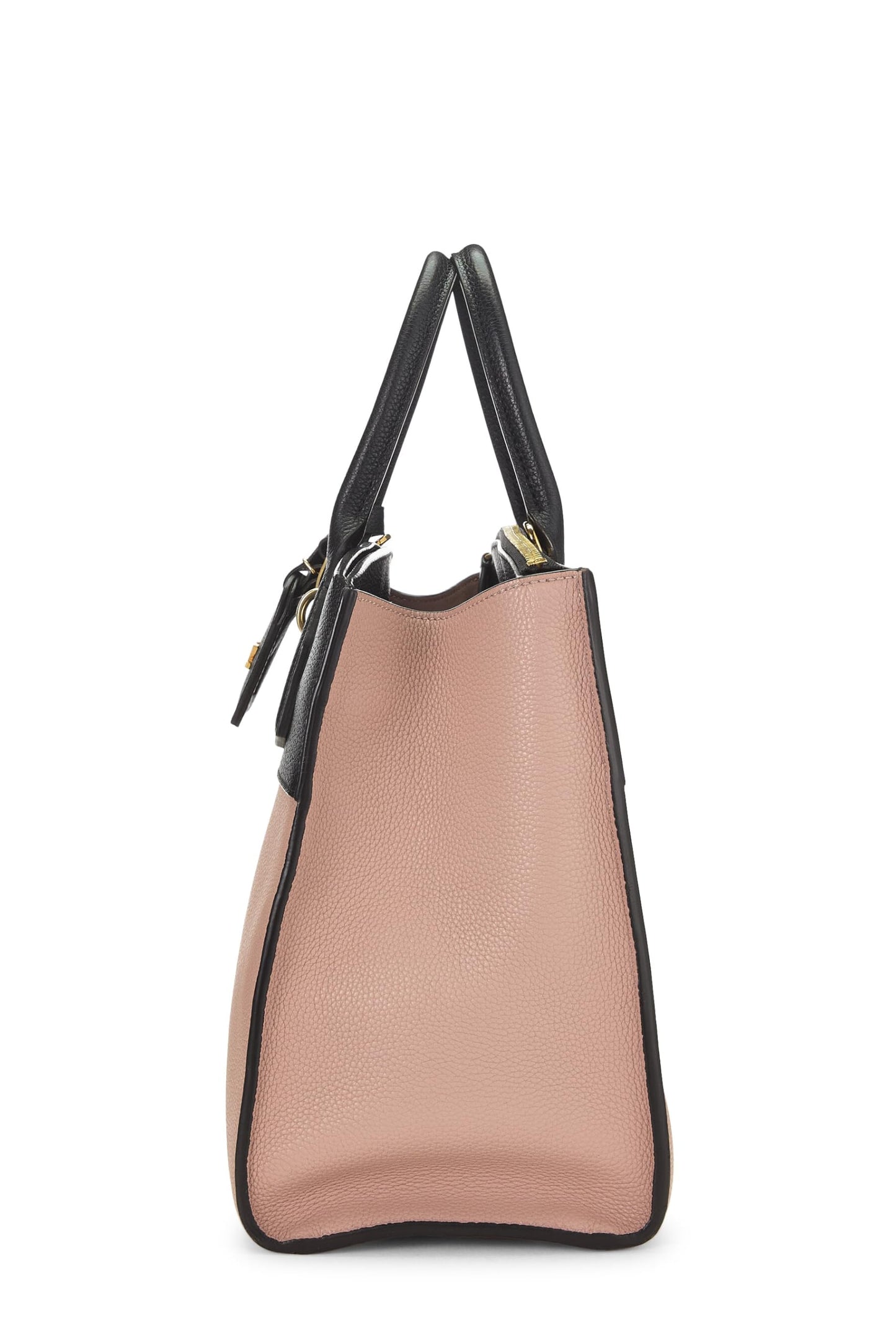 Louis Vuitton, City Steamer MM en cuir de veau bicolore rose et noir d'occasion, rose