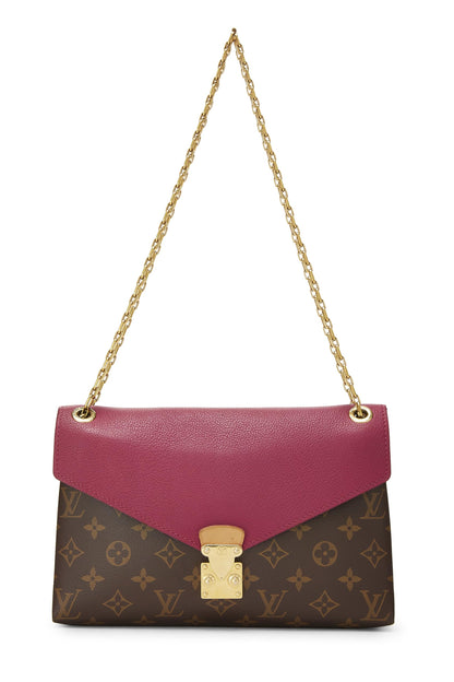 Louis Vuitton, Pre-Loved Purple Monogram Canvas Pallas Chain Bag, Purple