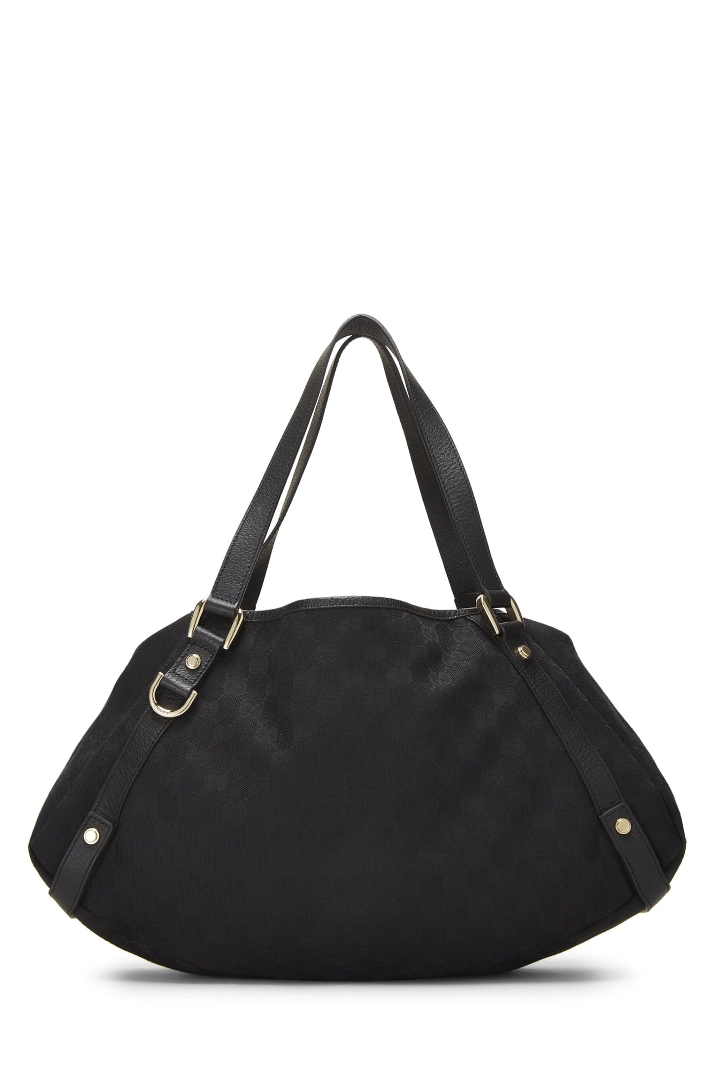 Gucci, sac fourre-tout Abbey en toile GG noir d'occasion, noir