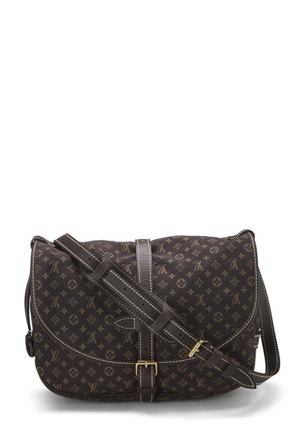 Louis Vuitton, Mini Lin Saumur 30 Monogram d'occasion, marron