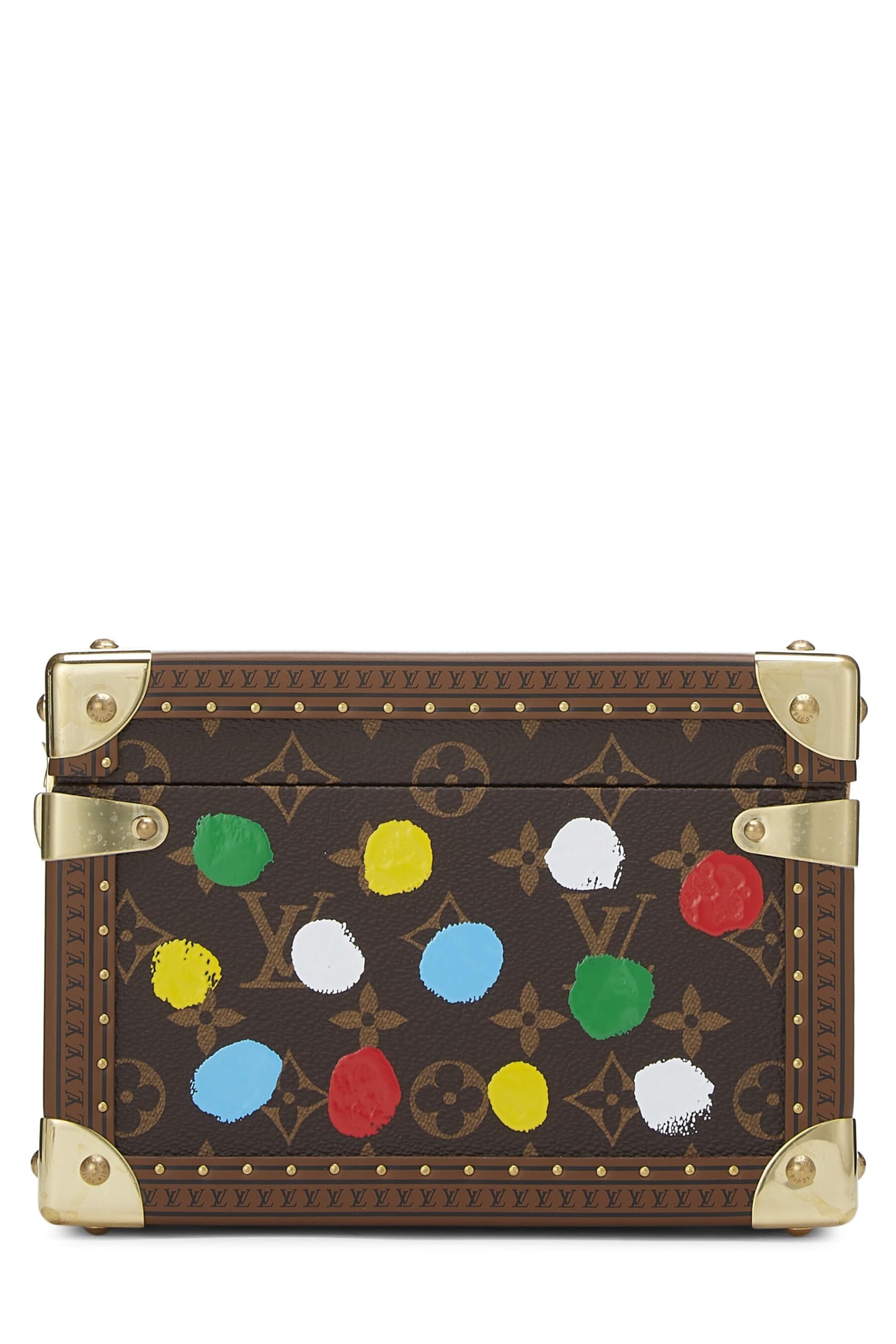 Louis Vuitton, Malle Pyramide à pois multicolores Yayoi Kusama x Louis Vuitton Monogram d'occasion, multicolore