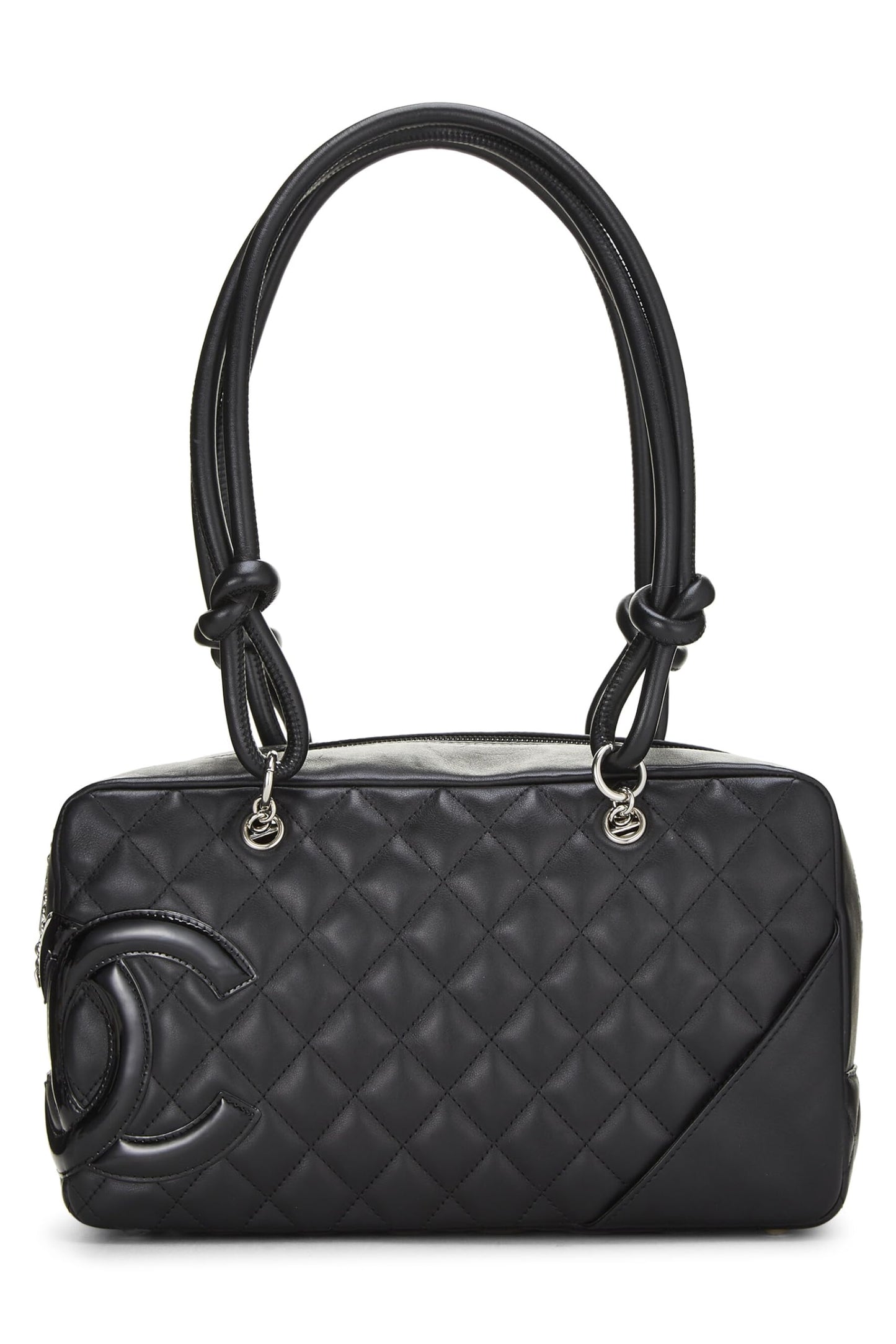 Chanel, Pre-Loved Black Calfskin Cambon Bowler, Black