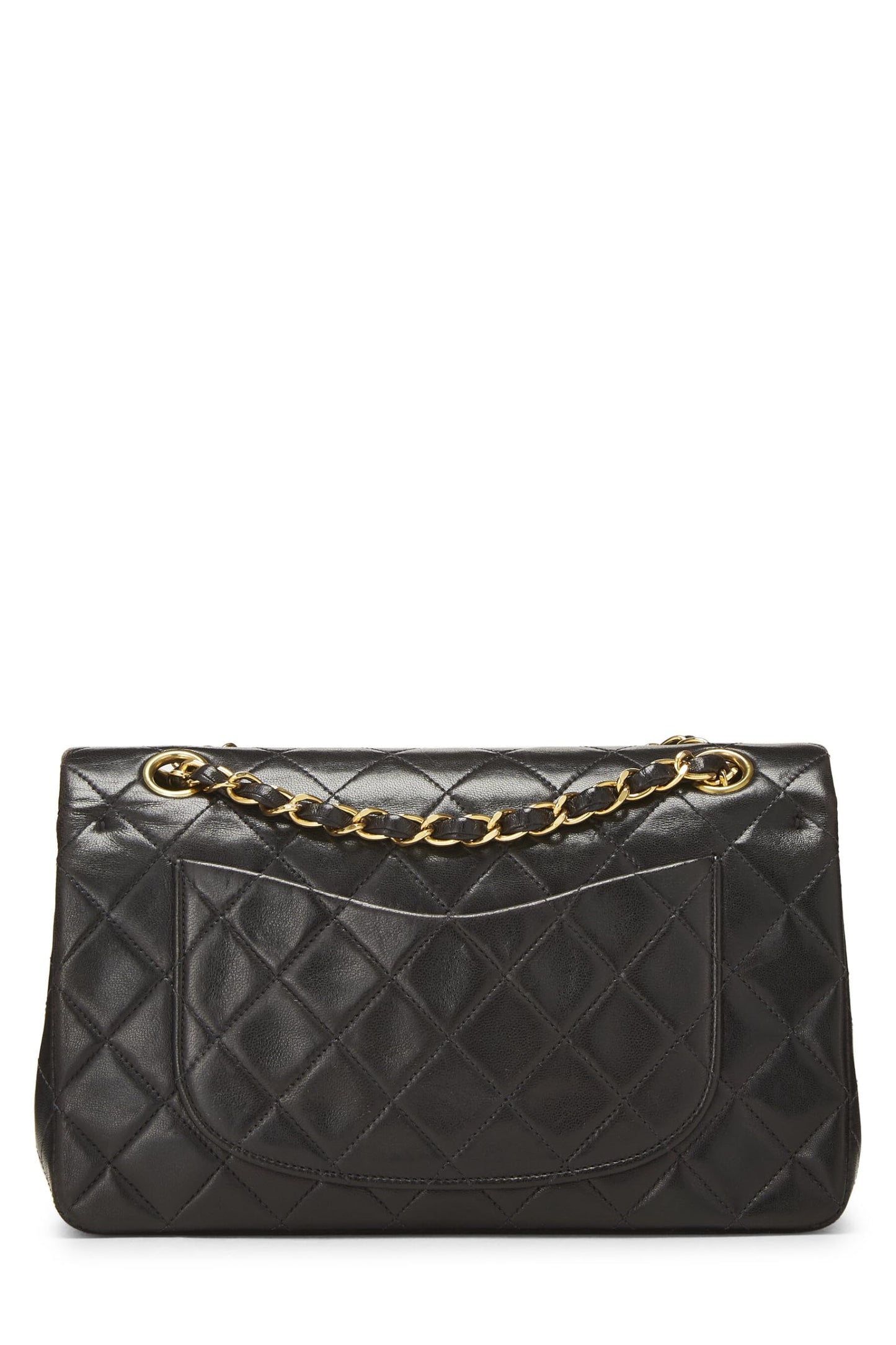 Chanel, Pre-Loved Black Quilted Lambskin Classic Double Flap Small, Black