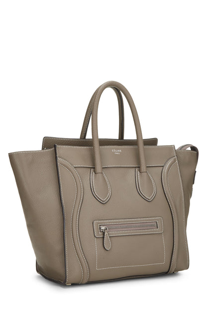 Céline, Mini maleta de piel de becerro gris Pre-Loved, Gris