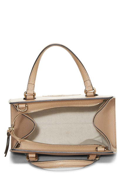 Gucci, sac à main Soho en cuir grainé beige d'occasion, beige