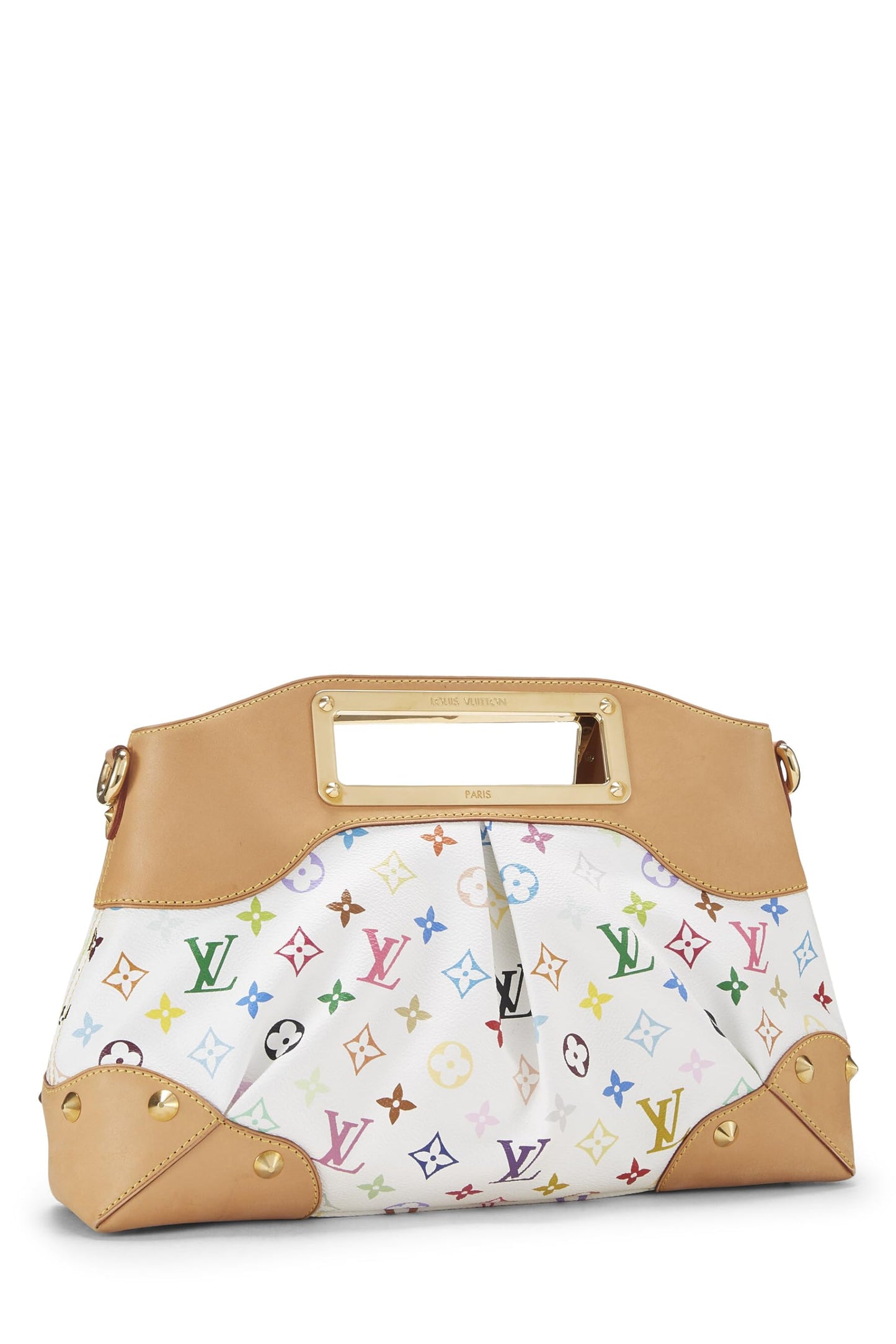 Louis Vuitton, Pre-Loved Takashi Murakami x Louis Vuitton White Monogram Multicolore Judy MM, White