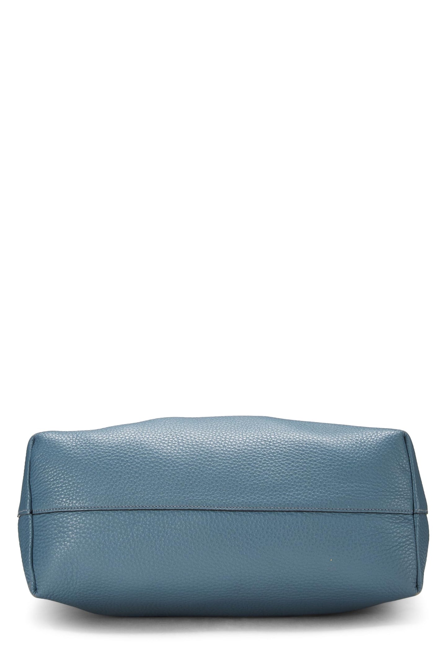 Prada, sac cabas convertible Vitello Daino bleu d'occasion de taille moyenne, bleu