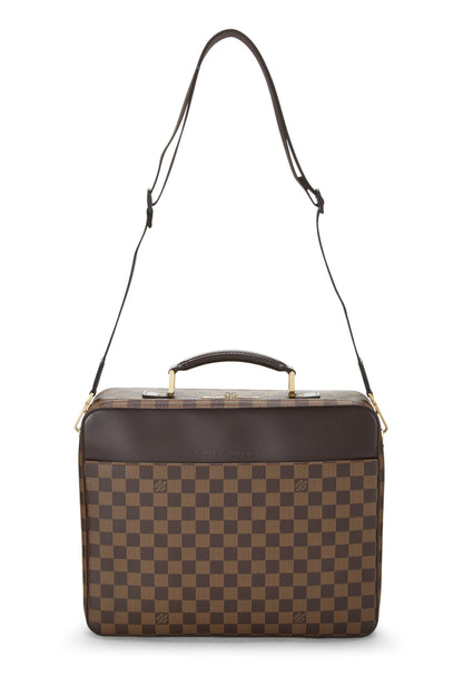 Louis Vuitton, Pre-Loved Damier Ebene Porte Ordinateur Sabana, Brown