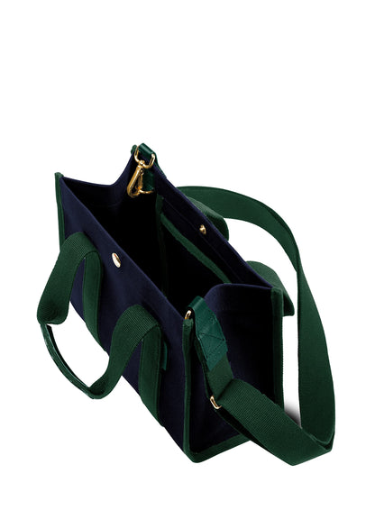 L/Uniform, Mini Press Bag, Navy/Empire Green