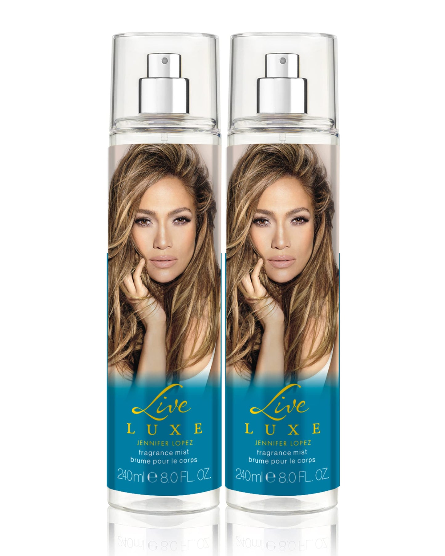 Jennifer Lopez Live Luxe Body Mist, 240 ml (8 fl oz) Lot de 2