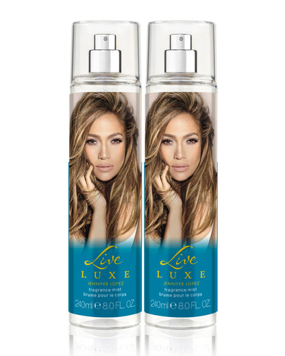 Bruma corporal Live Luxe de Jennifer Lopez, paquete dúo de 240 ml (8 fl oz) (paquete de 2)