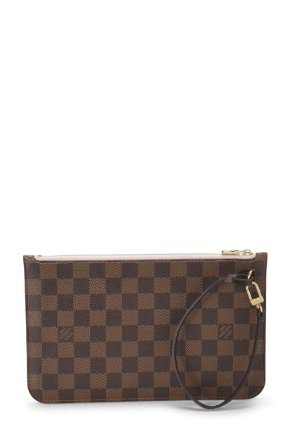 Louis Vuitton, pochette Neverfull MM Damier Ebene d'occasion, rose