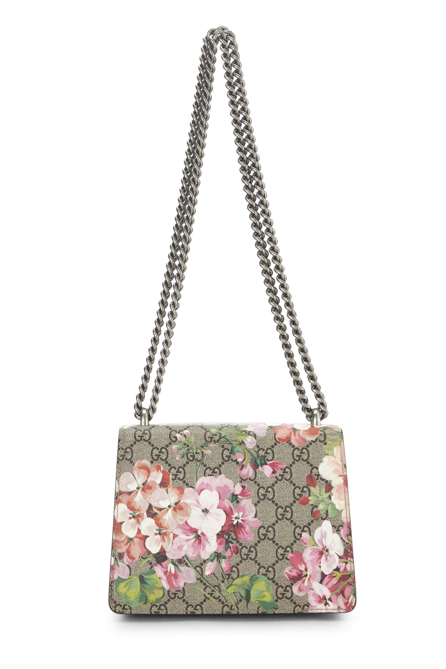 Gucci, sac à bandoulière Dionysus en toile rose GG Blooms Mini d'occasion, rose