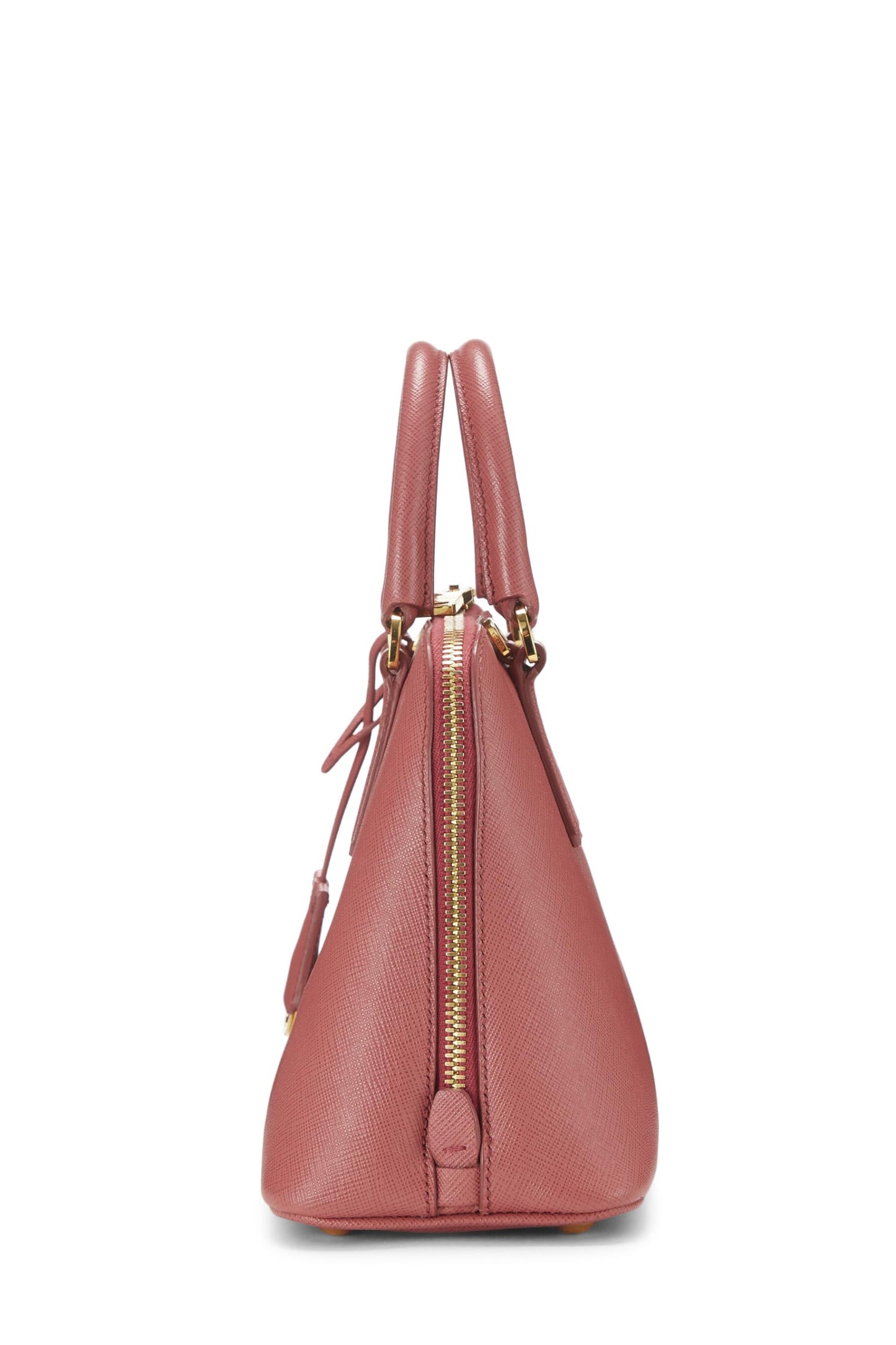 Prada, Pre-Loved Pink Saffiano Leather Promenade Small, Pink