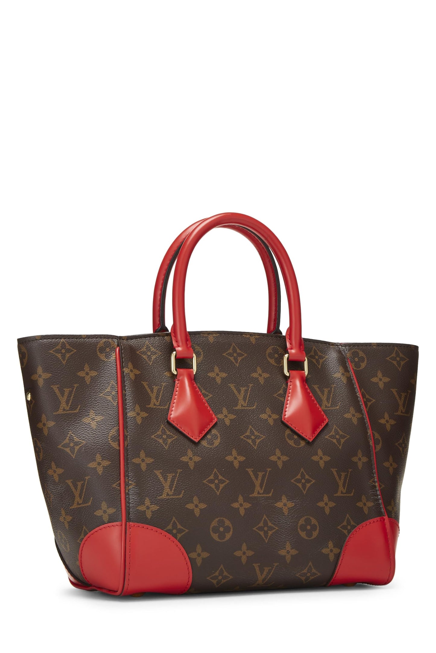 Louis Vuitton, Phenix PM de lona con monograma rojo Pre-Loved, Rojo