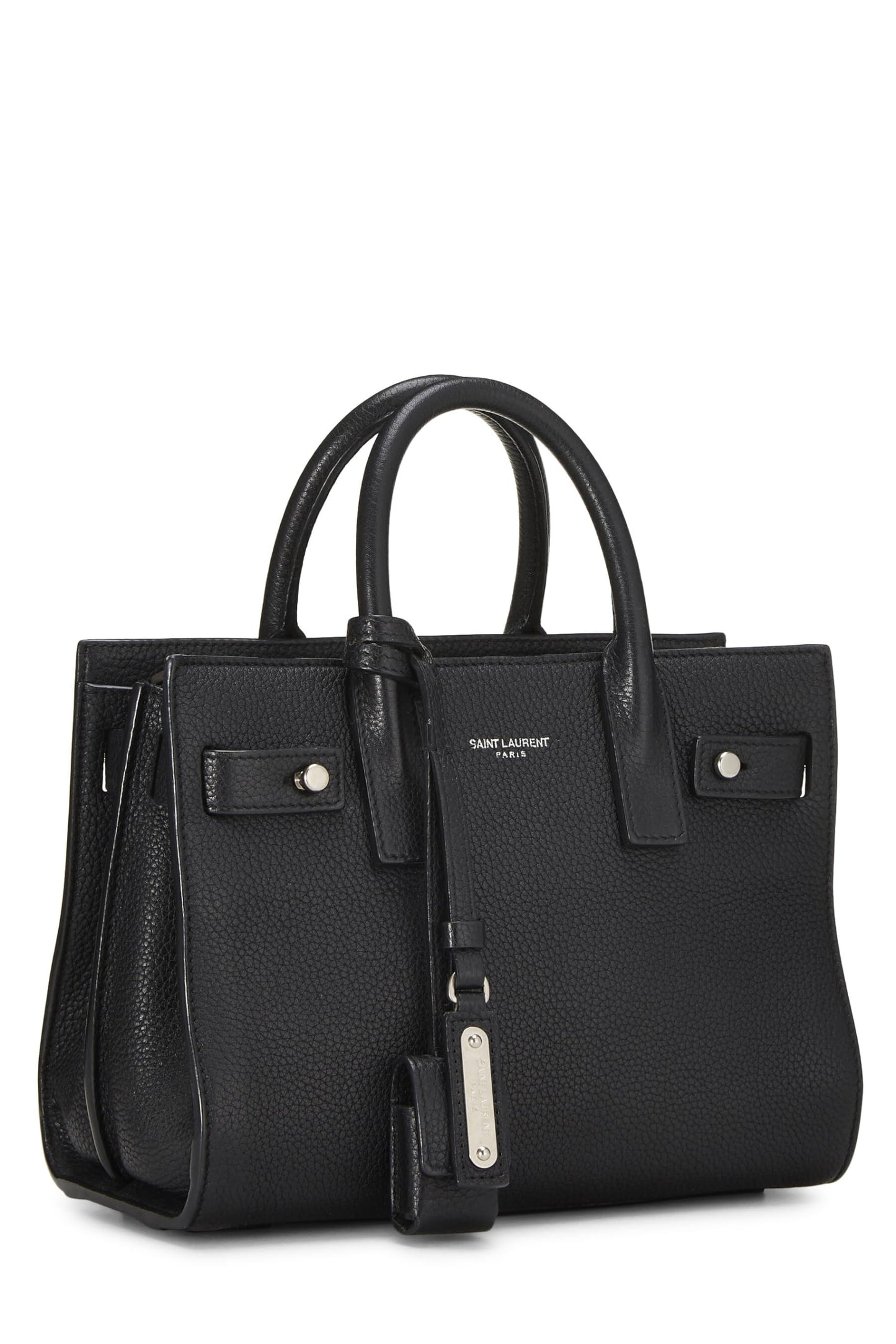 Yves Saint Laurent, Sac De Jour de piel de becerro negra Pre-Loved, Negro