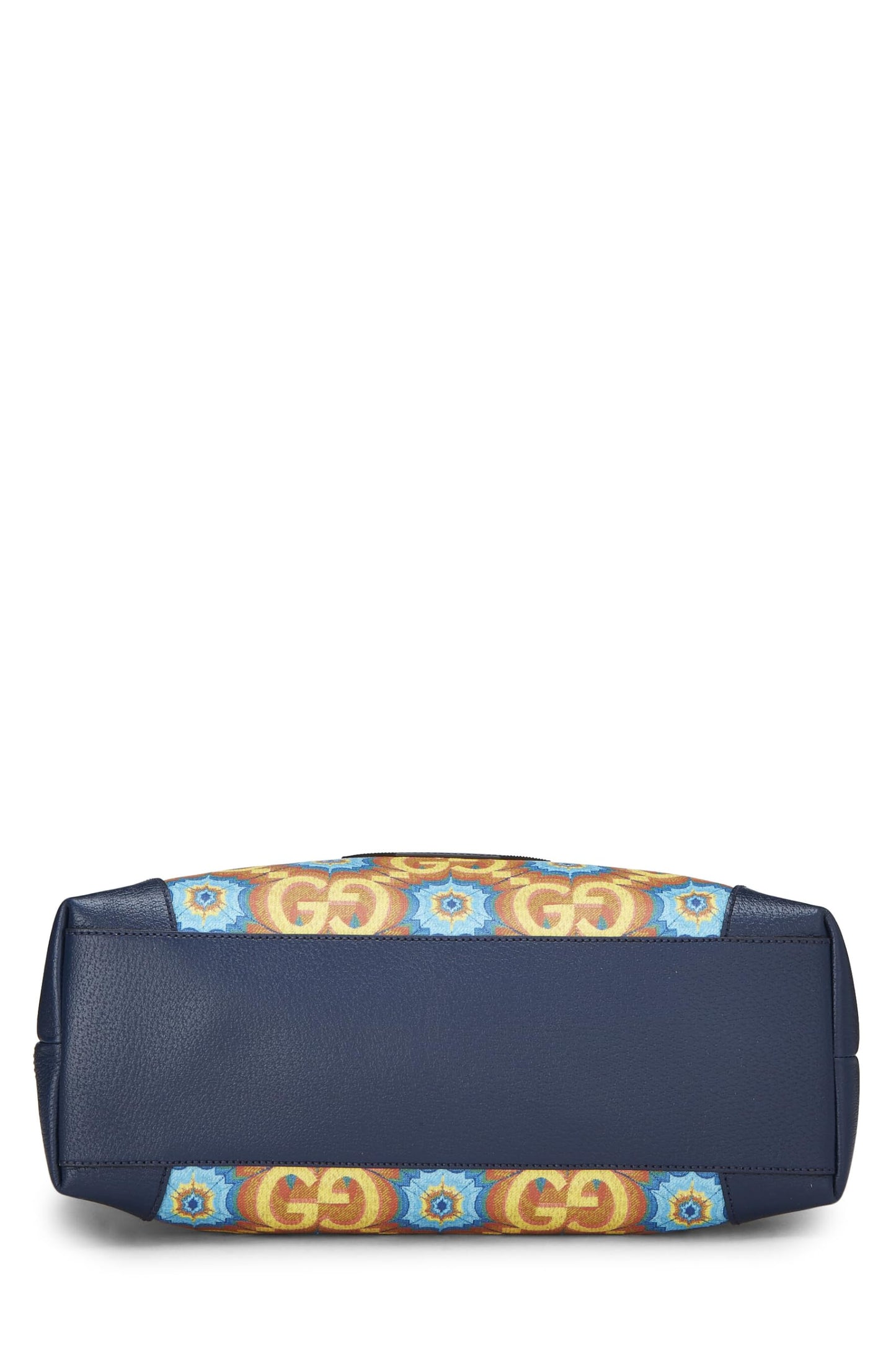 Gucci, Pre-Loved Navy Coated Canvas Kaleidoscope Ophidia Tote, Navy