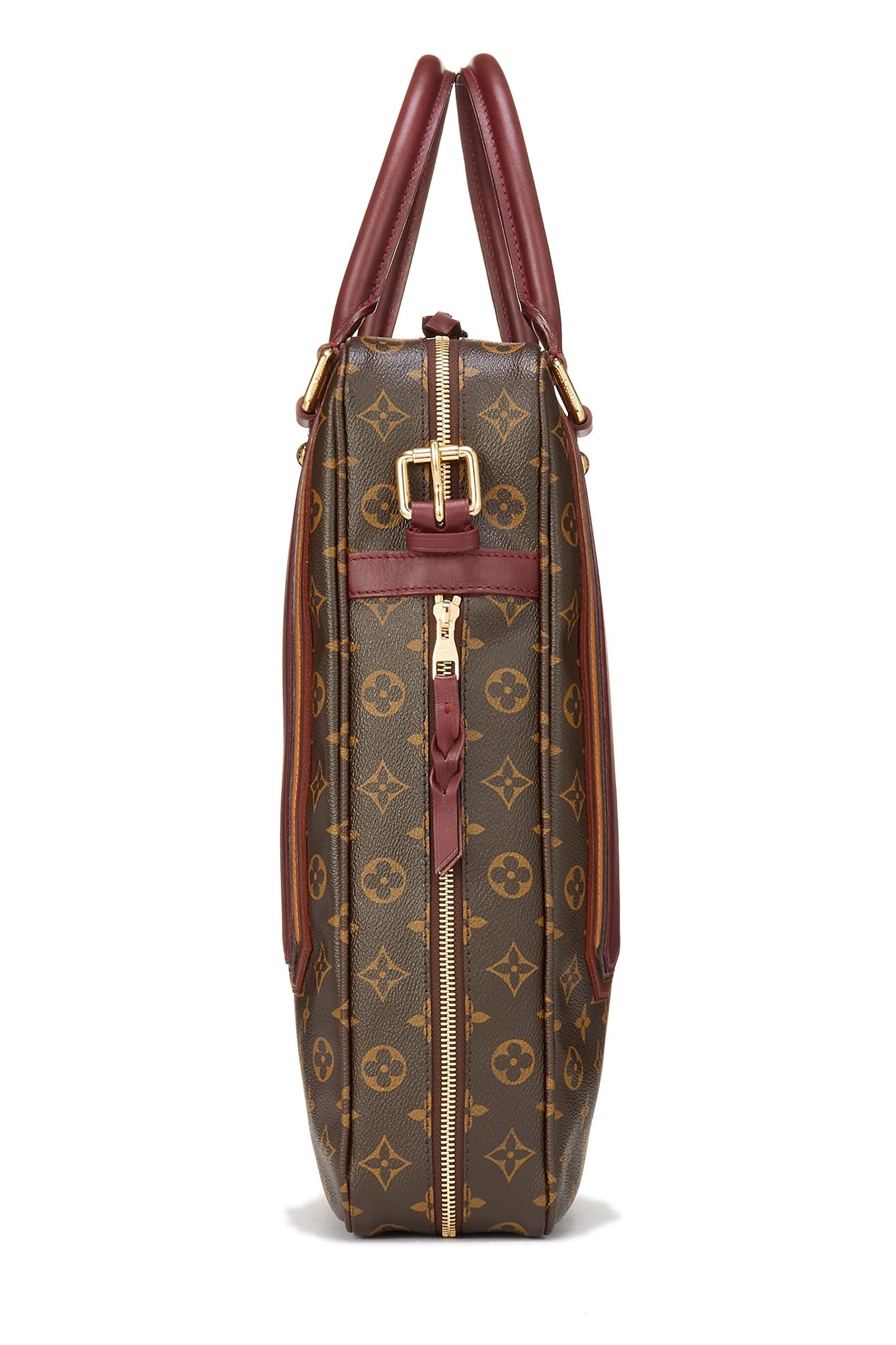 Louis Vuitton, Porte-Documents Vertical Bequia en Toile Monogram d'occasion, Marron