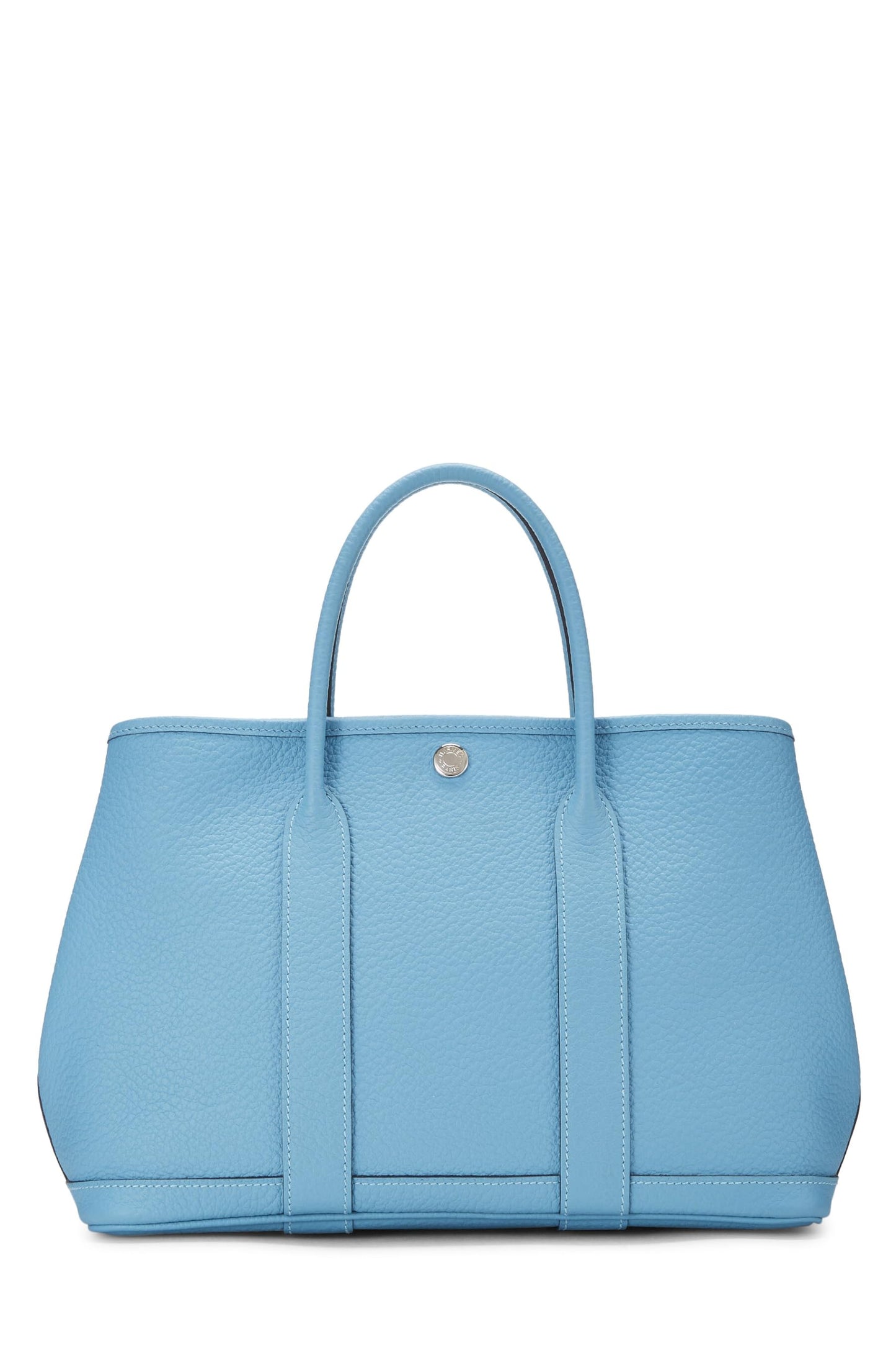 Hermès, Pre-Loved Blue Vache Country Garden Party TPM, Blue de Nord