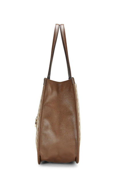 Gucci, sac fourre-tout Horsebit 1955 en toile GG d'occasion, marron