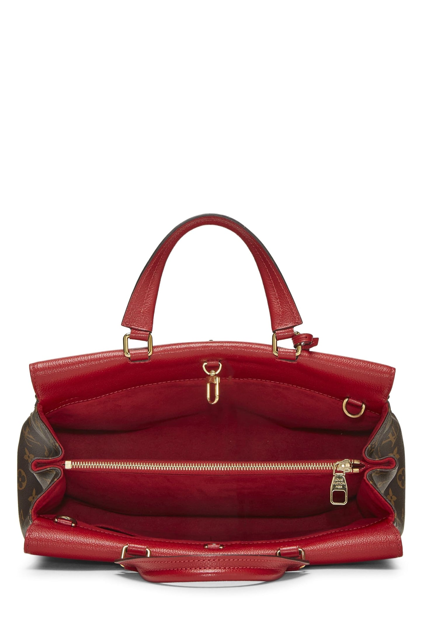 Louis Vuitton, Venus de lona con monograma rojo Pre-Loved, Rojo